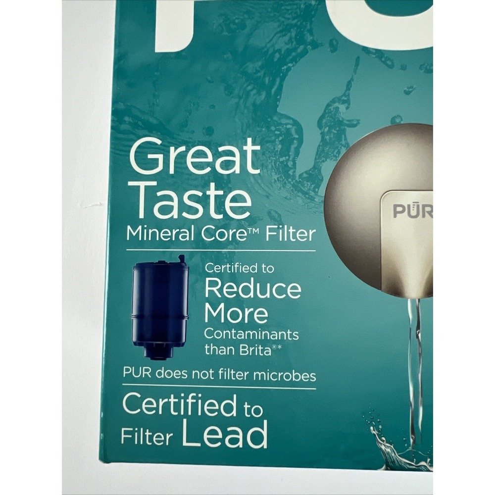 PUR Plus Faucet Filtration System Max Ion Filter Technology Champagne Finish C25 - Picture 3 of 13